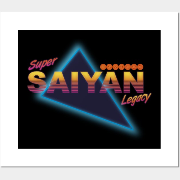 80's Super Saiyan Legacy - Dragon Ball Wall Art by GraphicBazaar